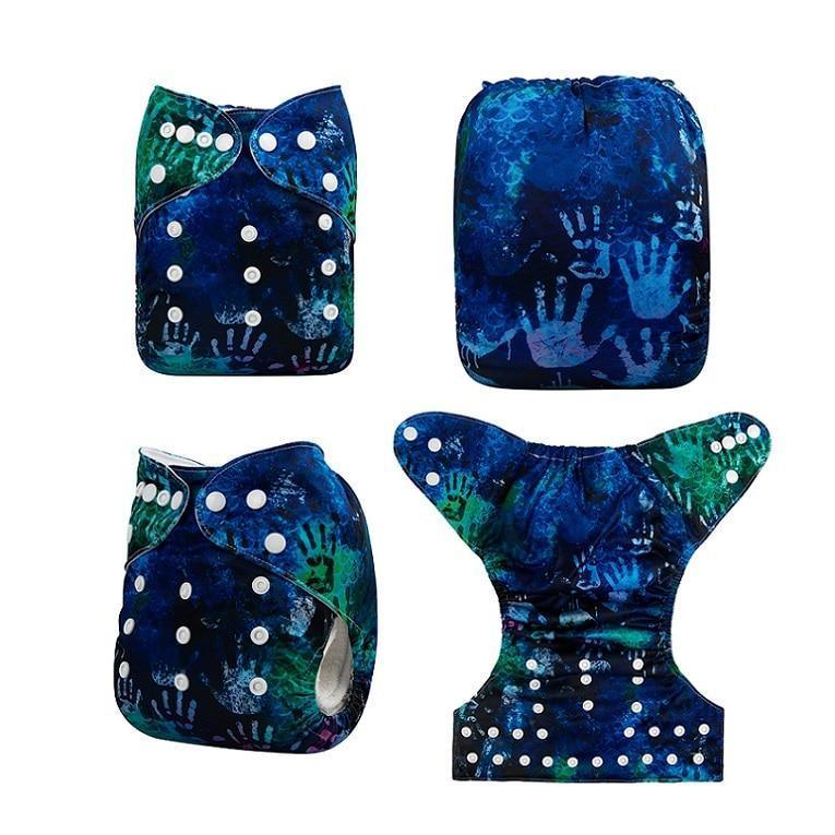 ModernLuxury Printed Baby Cloth Diaper Reusable Cloth Nappy Snap Adjustable Pocket Diaper Nappies For Baby Kids - BIG FRENCHIES
