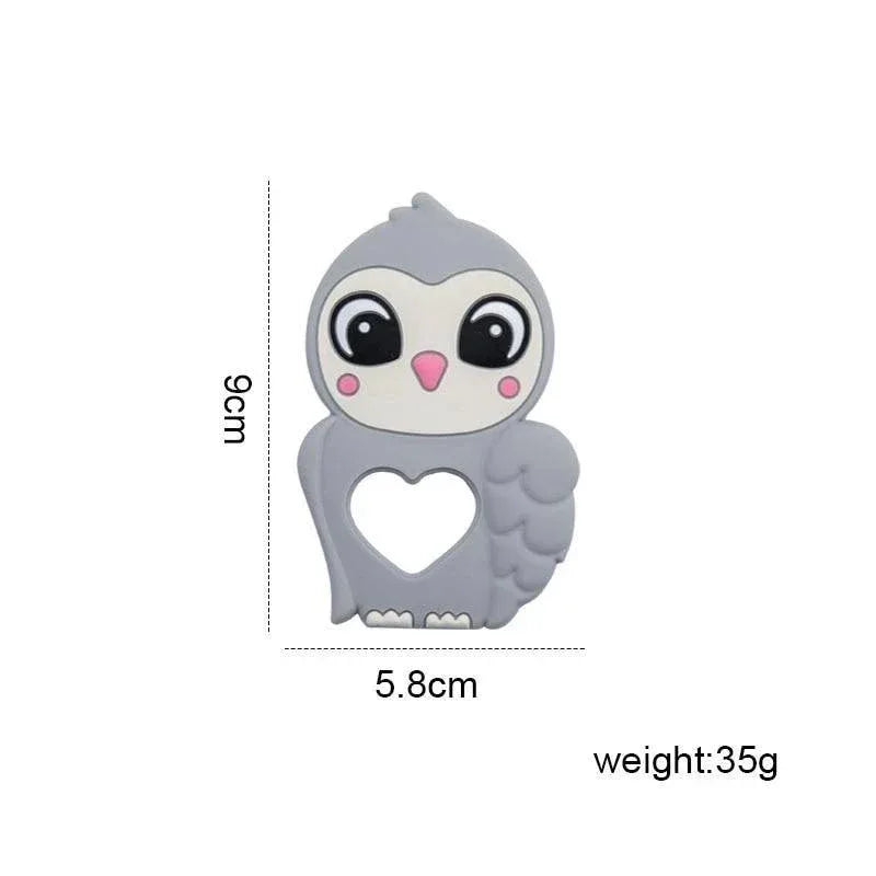 Silicone Baby Teether Toddler Toy, Stroller Accessories For Pacifier Chain Owl Food Grade Toys Baby Teether - BIG FRENCHIES
