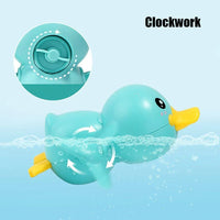 Bathroom Bath Shower Baby Clockwork Swimming Play Water Cute Little Yellow Duck Bathing Bathtub Toys For Kids - BIG FRENCHIES