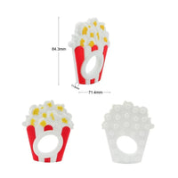 Baby Teethers Cartoon Animal Baby Teething Toy Penguin Silicone Teether Unicorn Pendant Raccoon Accessories - BIG FRENCHIES