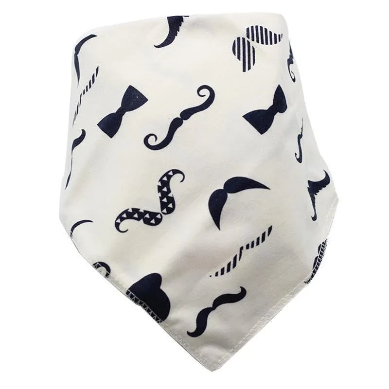 Baby Bibs Triangle Cotton Cartoon Child Bandana Dribble Bibs Newborn Slabber Absorbent Cloth For Baby and Kids - BIG FRENCHIES