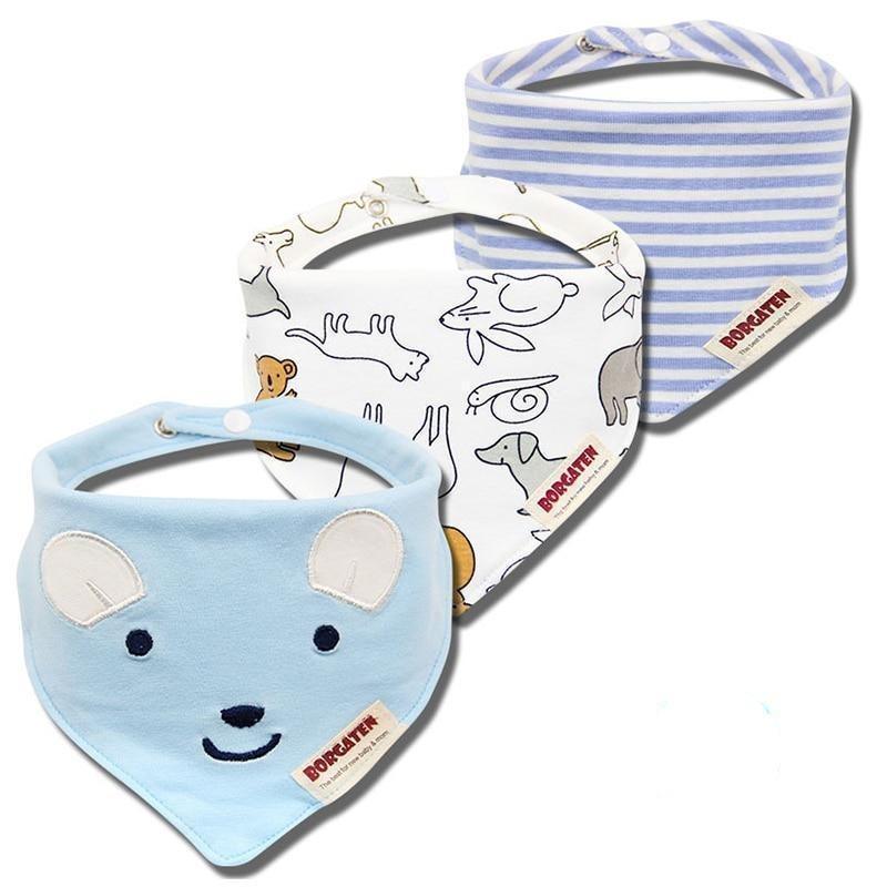 Cartoon Cotton Newborn Baby Boys and Girls Bibs Baby Towel Scarf Children Cravat Infant Kids Scarf - BIG FRENCHIES
