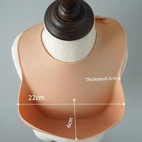 Silicon Breastplate Baby Bib Waterproof Solid Infant Bandana Bibs Newborn Feeding Burp Cloth Bib For Kids - BIG FRENCHIES