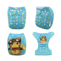 Most Popular Digital Position Baby Cloth Diaper with Microfiber Insert In Modern Printed Design For Baby Boys and Baby Girls KIds - BIG FRENCHIES