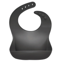Silicon Breastplate Baby Bib Waterproof Solid Infant Bandana Bibs Newborn Feeding Burp Cloth Bib For Kids - BIG FRENCHIES