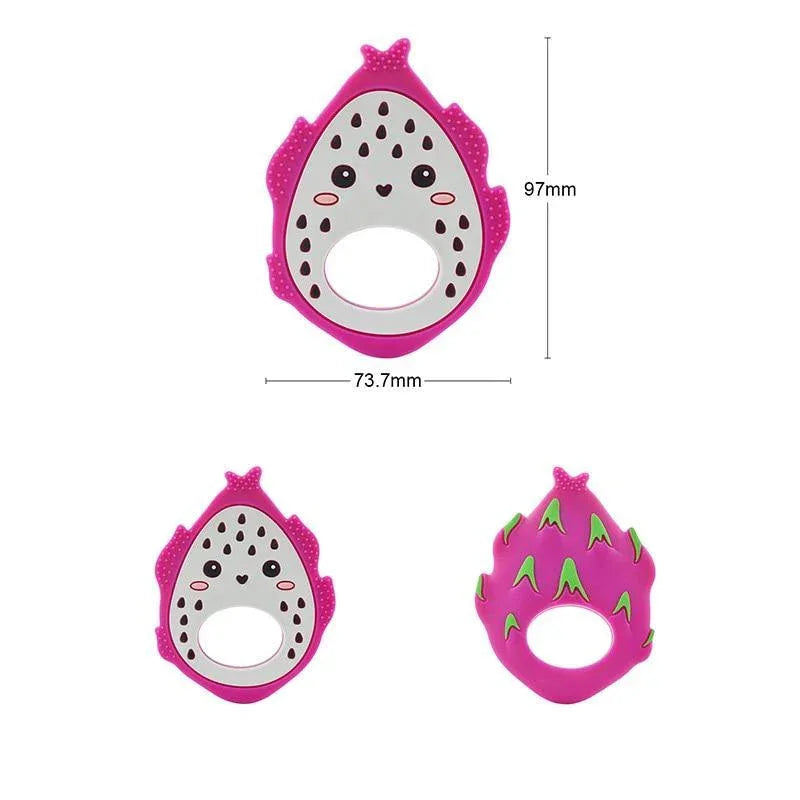 Baby Teethers Cartoon Animal Baby Teething Toy Penguin Silicone Teether Unicorn Pendant Raccoon Accessories - BIG FRENCHIES