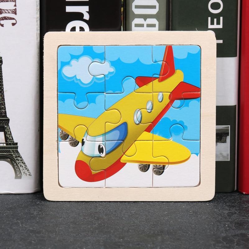 Wood Puzzles Children Adults Vehicle Puzzles Wooden Toys Learning Education Environmental Assemble Toy Educational Games For Baby and Kids - BIG FRENCHIES