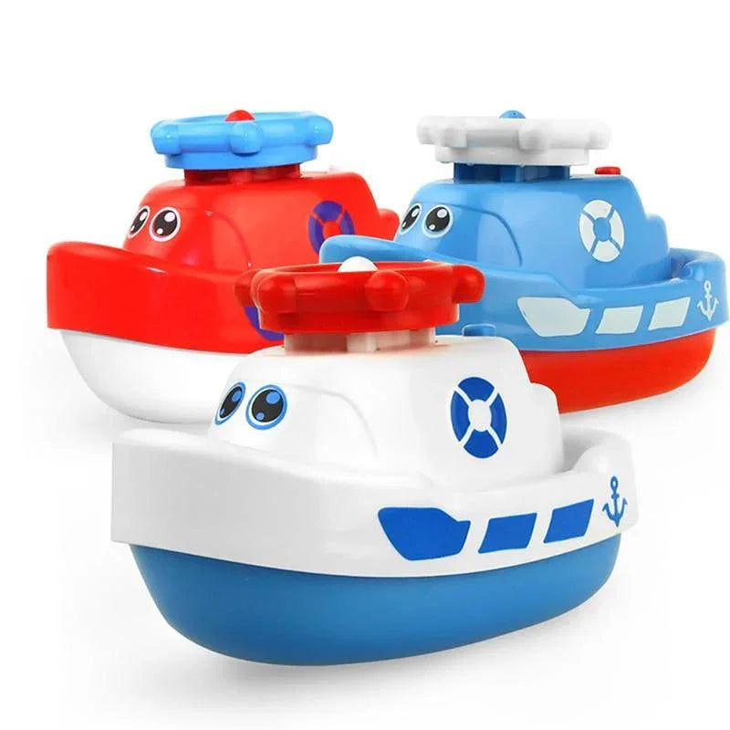 Modernt Trend Cartoon Baby Bath Toy Electric Rotating Spraying Water ship Toy For Infant Water Jet Boat Bathroom Toy For Kids - BIG FRENCHIES