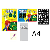 100Pcs Baby Wooden Drawing Toys Painting Stencil Templates Coloring Board Children Creative Doodles Early Learning Education Toy - BIG FRENCHIES