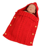 Warm Baby Blanket Knitted Newborn Swaddle Wrap Soft Footmuff Cotton Envelope For Stroller Accessories Blanket Bag - BIG FRENCHIES
