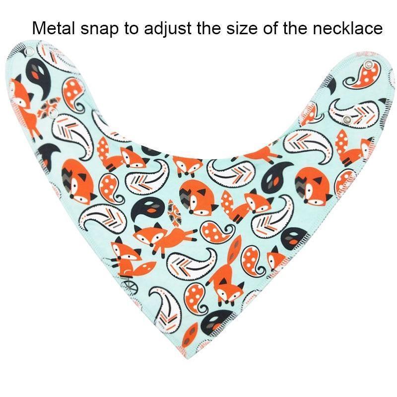 Baby Bibs Triangle scarf Cotton Cartoon Child Bandana Bib Dribble Bibs Newborn BIb for Kids - BIG FRENCHIES