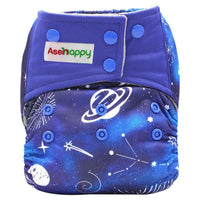 Colorful Modern Baby Cloth Diaper Bamboo Charcoal Nappy All-in-one Diapers sewn 3 Layers Micro fleece Insert Inside Reusable Diaper For Baby and Kids For Unlimited Use - BIG FRENCHIES