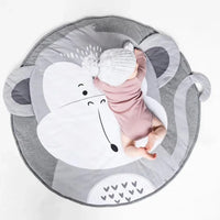 Luxury Mdoern Cartoon Animals Baby Play Mat Foldable Kids Crawling Pad Round Carpet Rug Toys Cotton Children Room Decor Photo Props Carpet For Kids - BIG FRENCHIES