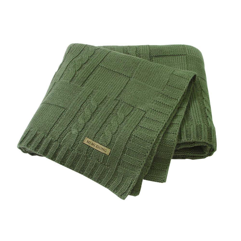 Baby Blanket Knitted Newborn Swaddle Wrap Blankets Super Soft Toddler Infant Bedding Quilt For Bed Sofa Basket Stroller - BIG FRENCHIES
