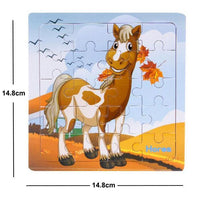 38 Style Cartoon Wooden Puzzle Children Animal/ Vehicle Toy For 2-6 Year Baby Early Educational Toys for Kids - BIG FRENCHIES