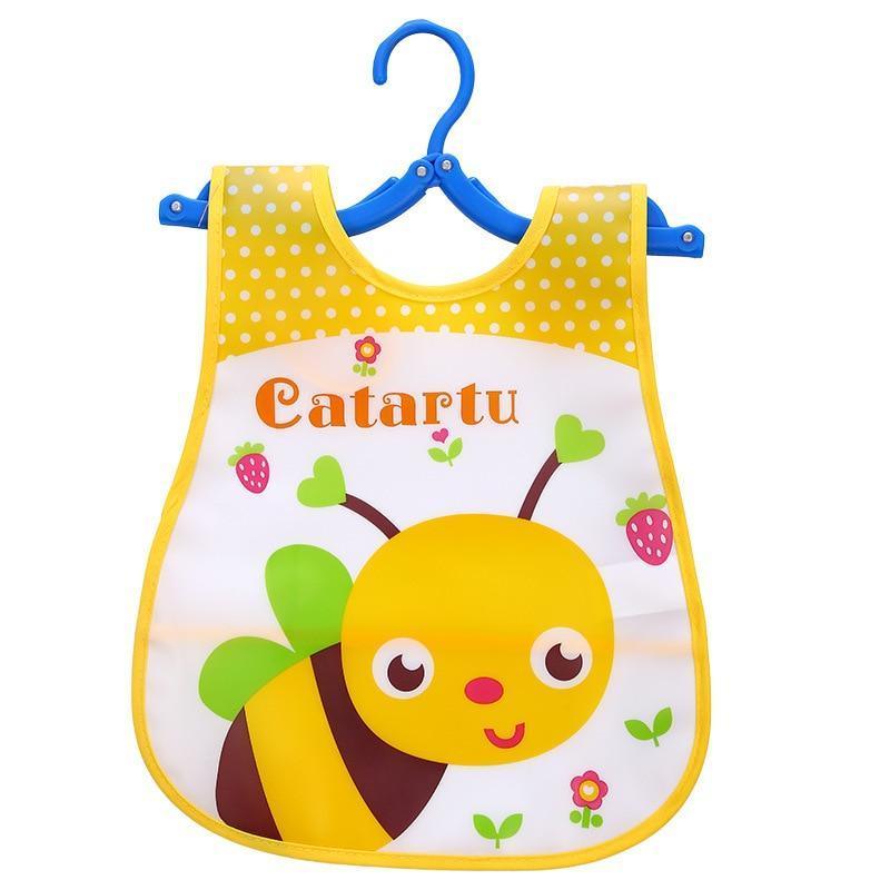 Fashion Printed Adjustable Animal Plastic Waterproof Lunch Feeding Bibs Feeding Cloth for Children In Modern Design - BIG FRENCHIES