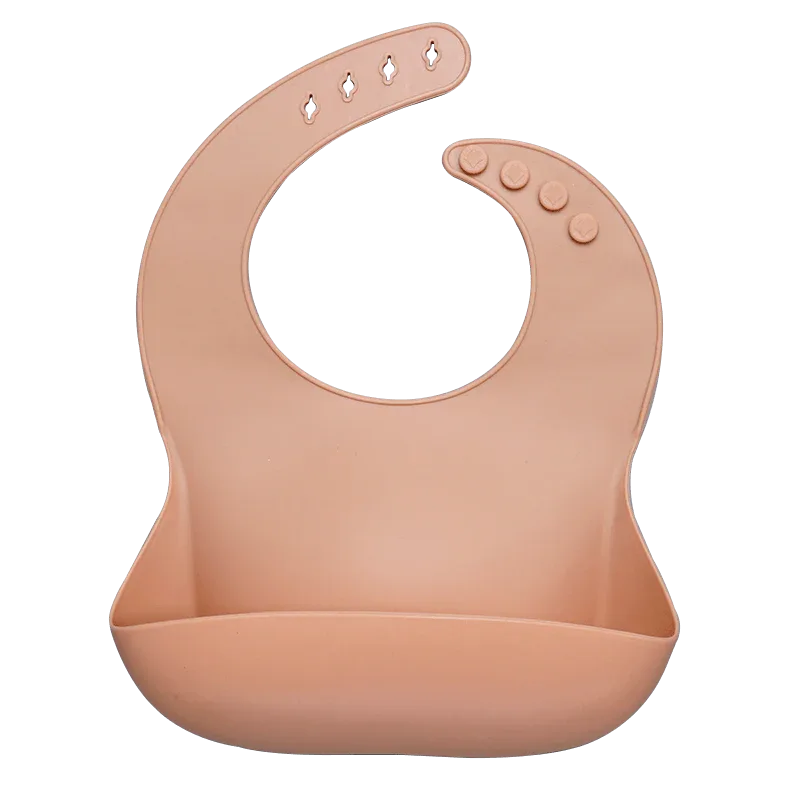 Silicon Breastplate Baby Bib Waterproof Solid Infant Bandana Bibs Newborn Feeding Burp Cloth Bib For Kids - BIG FRENCHIES