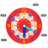 Popular Educational Wooden Clock Toys Hour Minute Second Cognition Colorful Clocks Early Learning Kids Education Toys for Children - BIG FRENCHIES