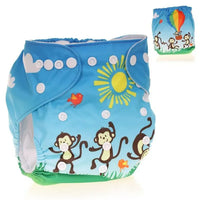 Baby Pocket Cloth Diaper Nappy Reusable Adjustable Washable No Inserts Nappie For Baby In Modern Printed Style - BIG FRENCHIES