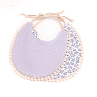 Double-deck Infant Baby Girl Boy Bib Kid Toddler Dinner Feeding Tassel Cotton Linen Burp Cloths - BIG FRENCHIES
