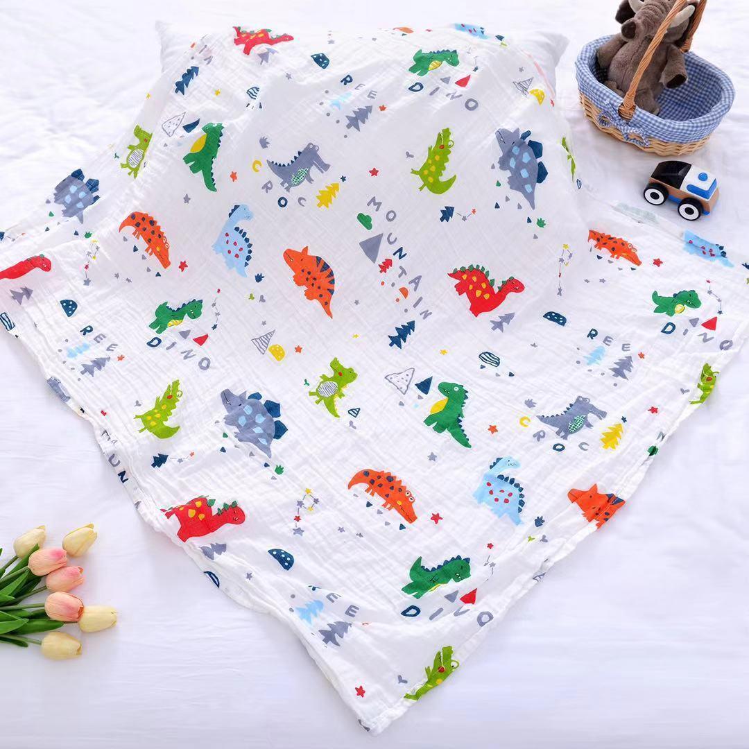 Muslin Cotton Diaper Baby Blankets Newborn Swaddle Blanket Infant Multi Purpose Bath Towel - BIG FRENCHIES