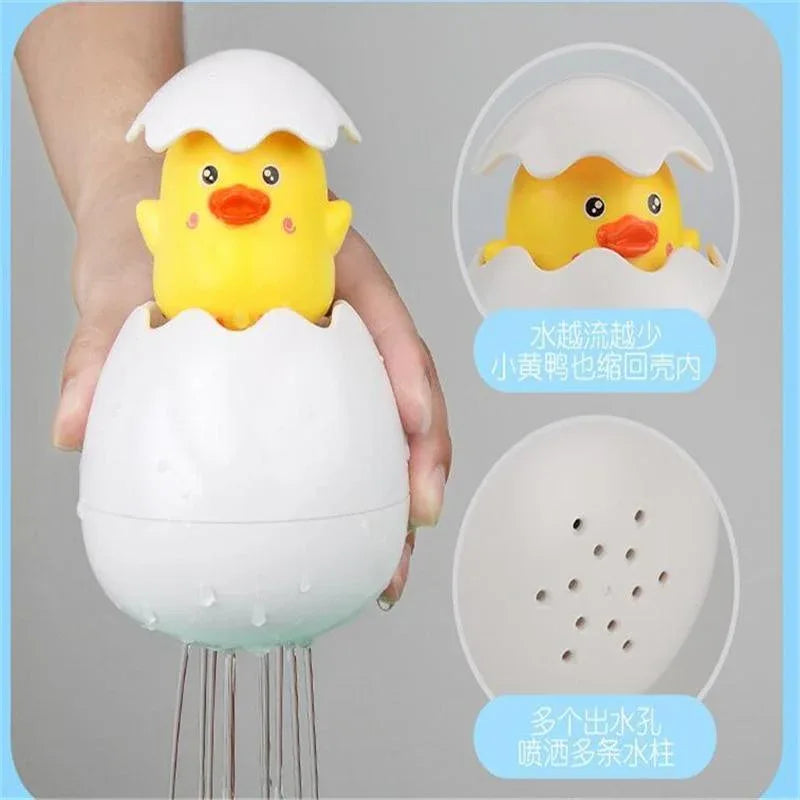 Modern Baby Bathing Toy Kids Cute Duck Penguin Egg Water Spray Sprinkler Bathroom Sprinkling Shower Toys For Kids - BIG FRENCHIES