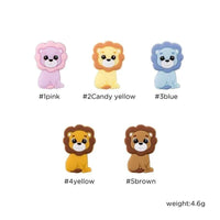 5PCS/SET Silicone Animal Beads BPA Free Baby Teething Beads Toy For Pacifier Clips New Born Silicone Rodent Tiny Rod Baby Teether For Baby Kids - BIG FRENCHIES