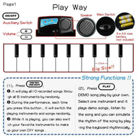 Electronic Musical Mat Carpets Keyboard Baby Piano Play Mat Toy Musical Instrument Music Toys Educational Toys Fro Kids - BIG FRENCHIES