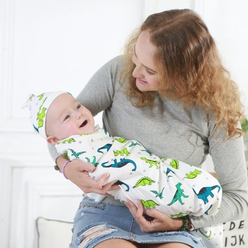 Newborn Wrapping Swaddle Baby Envelop Wrap Blanket Baby Hat Sleeping Bag Set Sleep Bag - BIG FRENCHIES