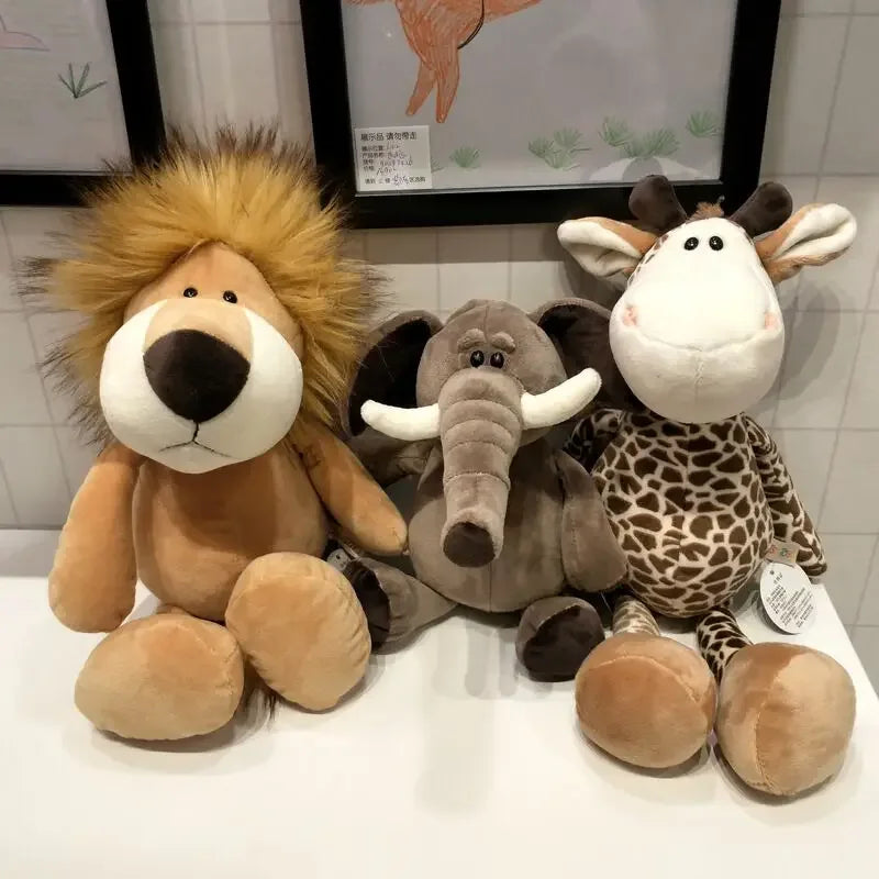 Stuffed Forest Animal Plush Toys – Lion, Tiger, Elephant & More - BIG FRENCHIES