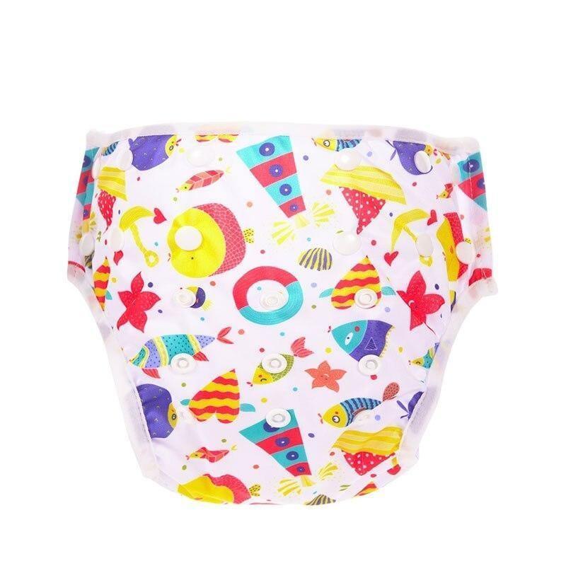 Baby Reusable Swimming Diapers Cartoon Swimwear Children Adjustable Summer Nappy Pants Diaper for Babies - BIG FRENCHIES