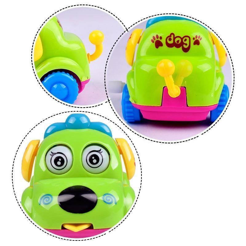 Baby Toys Cartoon Animal Dog Wind Up Toys Running Car Clockwork Educational Toys Infant Baby Mobile Rattle Toy For Kids - BIG FRENCHIES