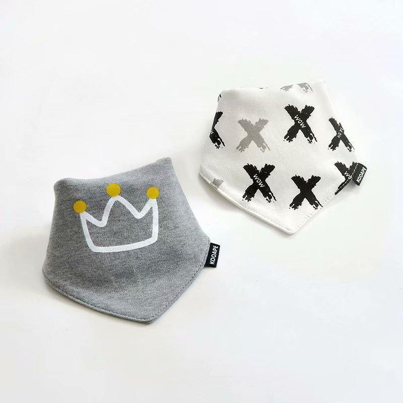 2 Pcs Baby Bibs Bandana Cotton Double Layers Drool Bib For Boys And Girls Triangle Bibs Infant Towel - BIG FRENCHIES