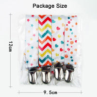 4PCS/SET Infant Pacifier Clips Holder Clip Nursing Teether Clip Nipple Holder Baby Pacifier Clip Soother Holder for Pacifier for Kids and Baby - BIG FRENCHIES