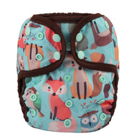 Baby Girl Pink One Size Cloth Diaper Cover Comfortable Nappy With Double Gusset Cartoon Designs Baby Boys Diapers - BIG FRENCHIES