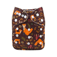 Baby One Size Fits All Reusable Baby Cloth Diaper with Microfiber Insert Diaper For Baby Boys and Baby Girls In Modern New Printed Design - BIG FRENCHIES