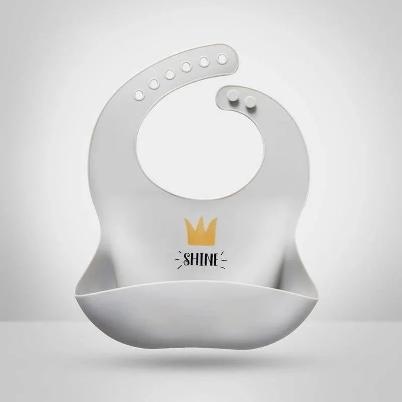 Luxury Modern Bibs Waterproof Soft Silicone Kids Girl Boy Adjustable Children Bib Cute Cartoon Print Baby Feeding Stuff For Kids - BIG FRENCHIES