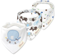 Moder 3PCS Baby Bibs Bandanna Lot Cotton Multi-style Triangle Cartoon For Infant Boys And Girls - BIG FRENCHIES