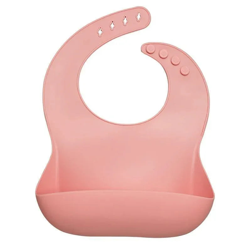 Silicon Breastplate Baby Bib Waterproof Solid Infant Bandana Bibs Newborn Feeding Burp Cloth Bib For Kids - BIG FRENCHIES