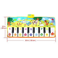 Musical Mat With Animal Voice Baby Piano Playing Carpet Music Game Instrument Toys Early Educational Toys For Kids - BIG FRENCHIES