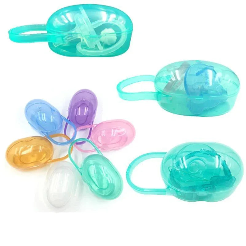 Color Pacifier Baby Solid Box Soother Container Holder Box Travel Storage Case Safe Holder Pacifier For Kids - BIG FRENCHIES