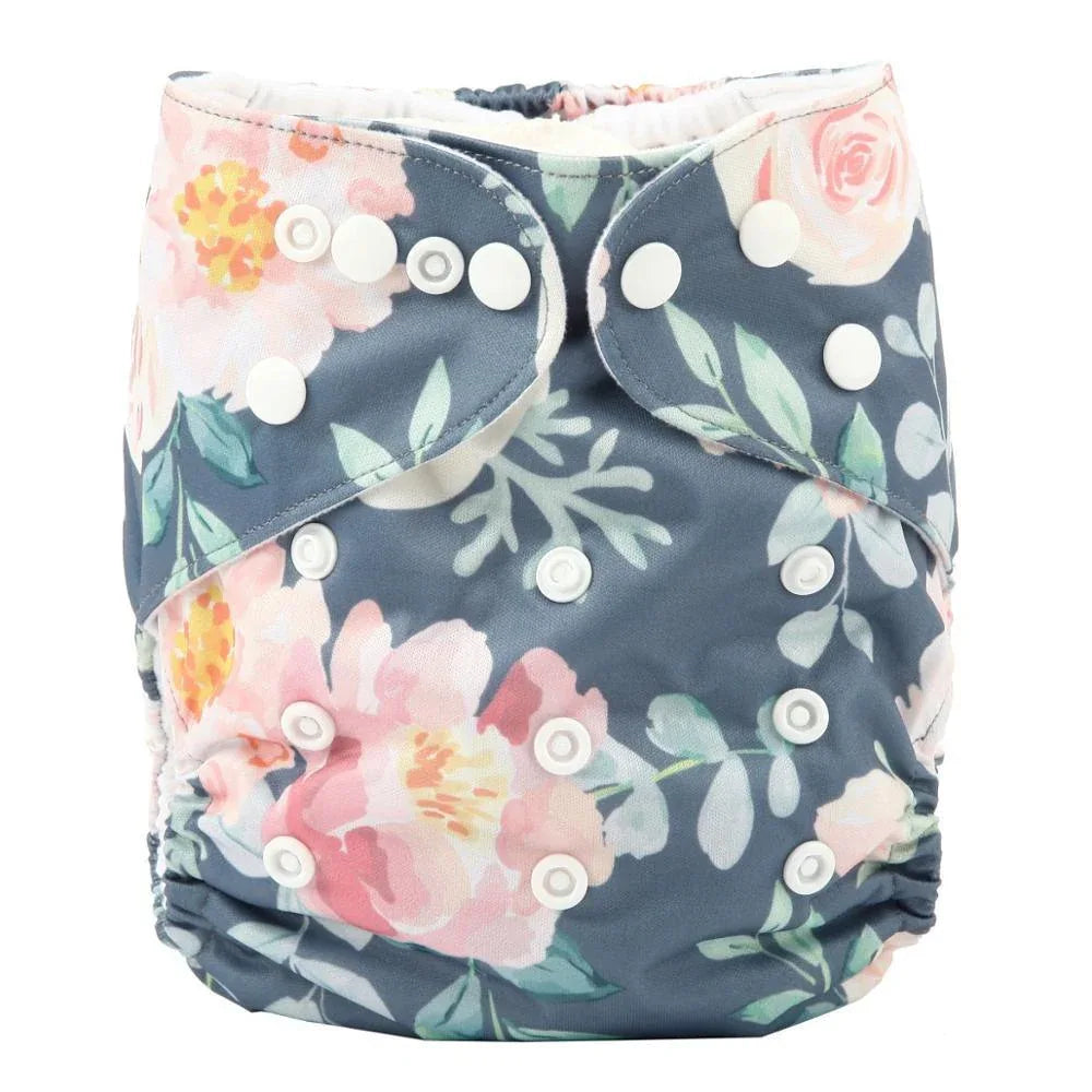 Modrn Printed Baby Pocket Cloth Diaper Nappy Reusable Adjustable Washable Nappies For Baby Boys and Baby Girls In Elegant Style - BIG FRENCHIES