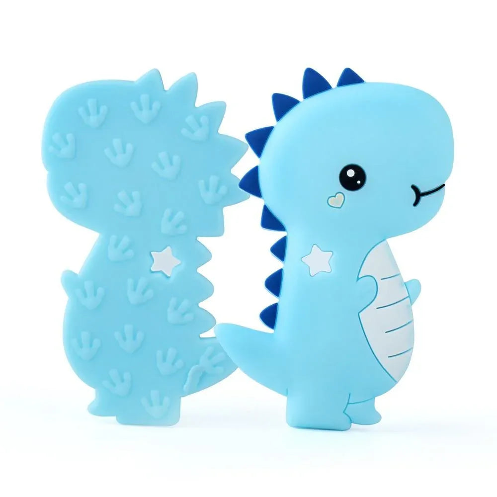 Dinosaur Baby Teether Animal Silicone Beads Chew Charms Food Grade Silicone Teether Bead Toy Gift For Baby and Kids - BIG FRENCHIES