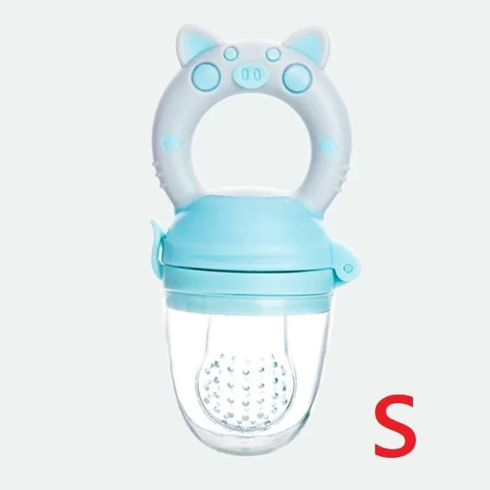 Silicone Baby Pacifier Feeder Cartoon Animal Infant Nipple Holder Newborn Fruit pacifier Tetine Silicona Nipple Bit - BIG FRENCHIES