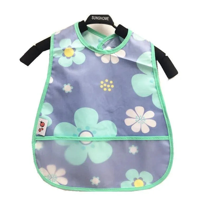 Modern Interesting Cartoon Adjustable Baby Bibs Waterproof Lunch Feeding Bibs Baby Cartoon Feeding Cloth Children Bib For Kids - BIG FRENCHIES