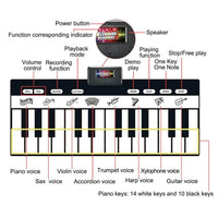 Electronic Musical Piano Mat Keyboard Baby Crawling Touch Play Game Carpet Mat Educational Musical Instrument Toy For Kids - BIG FRENCHIES