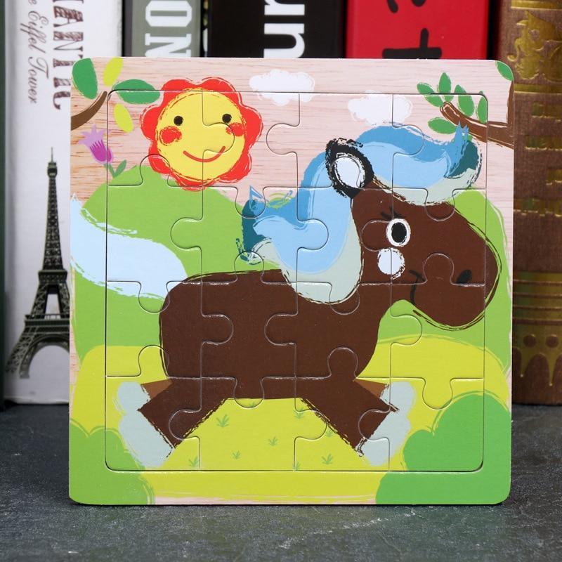 Wood Puzzles Children Adults Vehicle Puzzles Wooden Toys Learning Education Environmental Assemble Toy Educational Games For Baby and Kids - BIG FRENCHIES