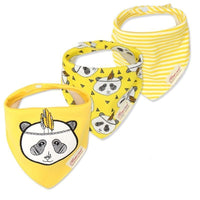 Moder 3PCS Baby Bibs Bandanna Lot Cotton Multi-style Triangle Cartoon For Infant Boys And Girls - BIG FRENCHIES