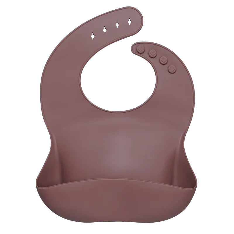 Silicon Breastplate Baby Bib Waterproof Solid Infant Bandana Bibs Newborn Feeding Burp Cloth Bib For Kids - BIG FRENCHIES
