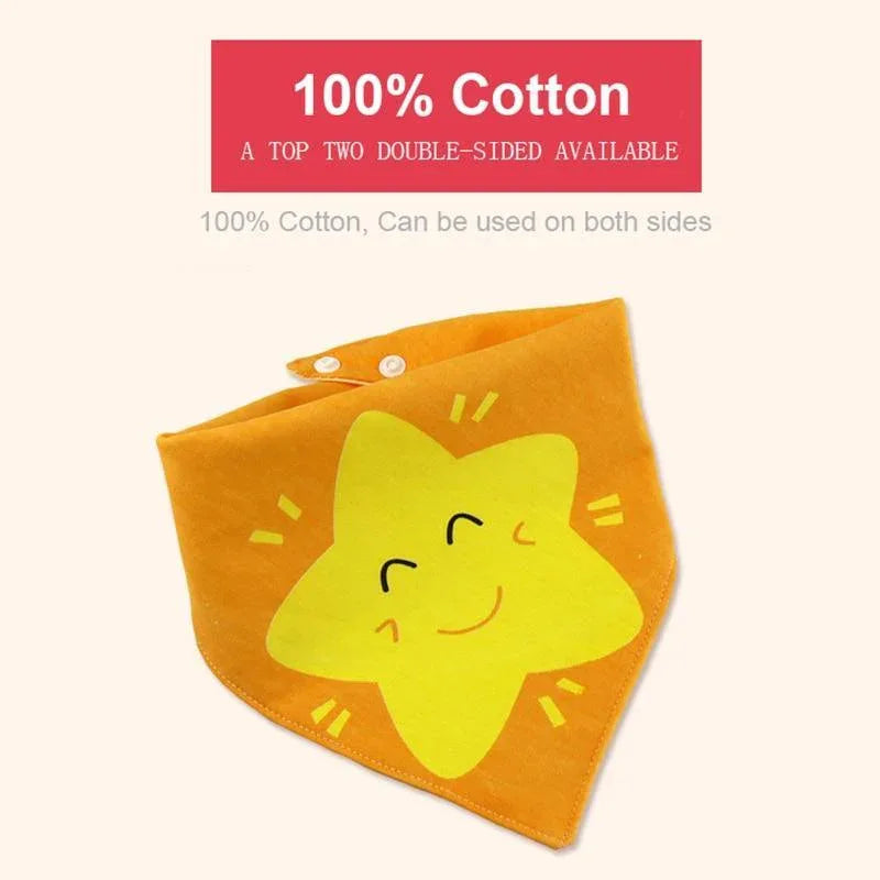 Fashion Modern 5PCS/SET Baby Triangle Double Cotton Bandana Feeding Bibs For Baby Boys/ Girls Baby Kids - BIG FRENCHIES